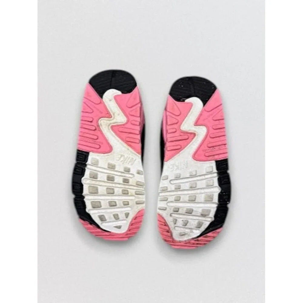 White Gray Pink Athletic Running Sneakers Kids Size 10C